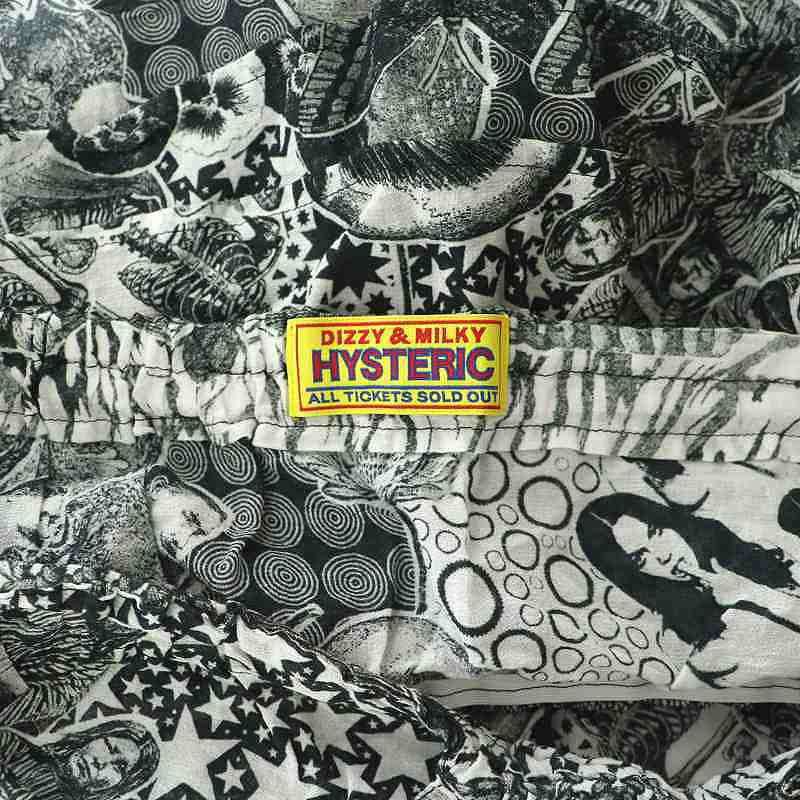 ヒステリックグラマー HYSTERIC GLAMOUR 24SS HYS MANDARA柄 チューブトップブラウス プルオーバー 総柄 F 黒 白 ブラック ホワイト /HK ■ ヒステリックグラマー HYSTERIC GLAMOUR 24SS HYS MANDARA柄