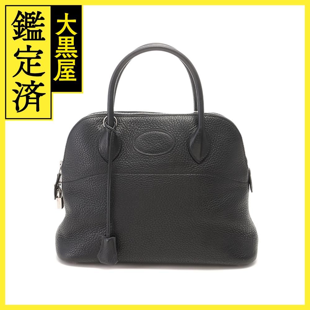 HERMES ボリード31 □H ブラック／sv 【437】-garciotum.com