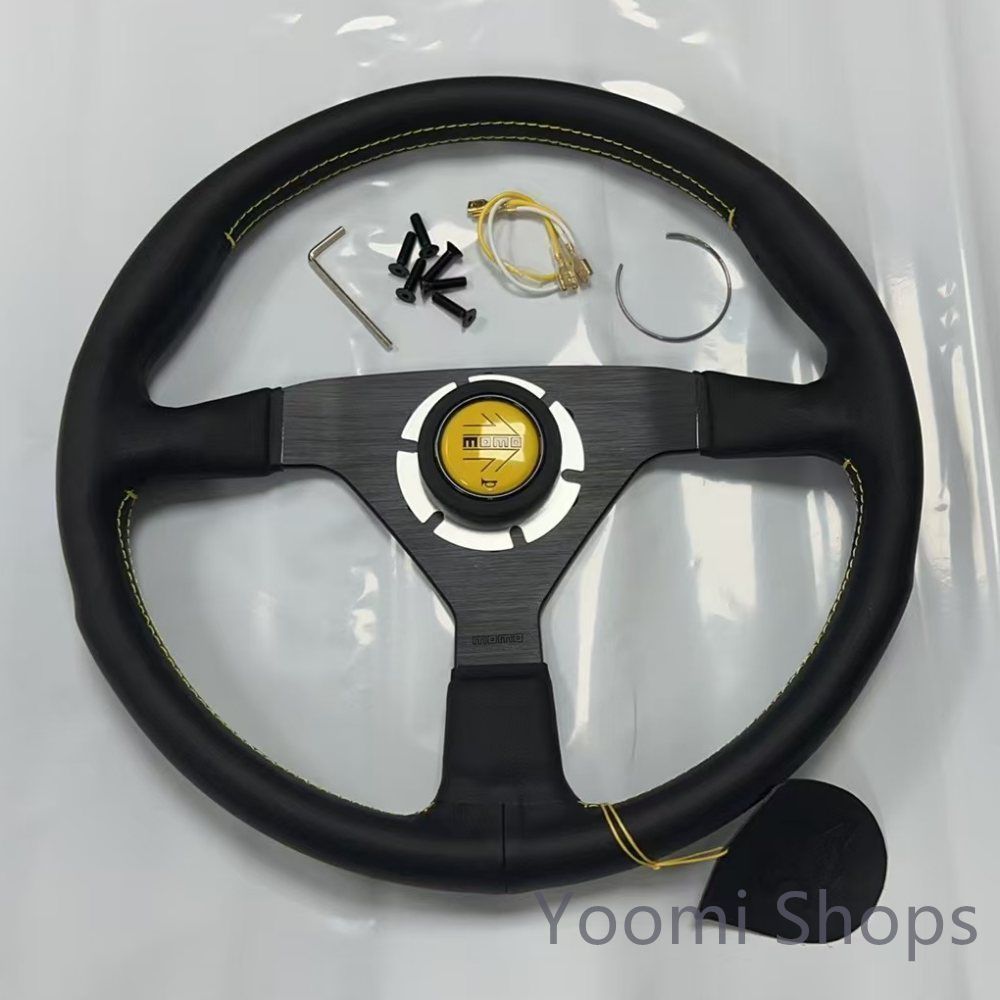 高品質，新作 ステアリング ハンドル □ 350mm/14インチ momo スポーツ