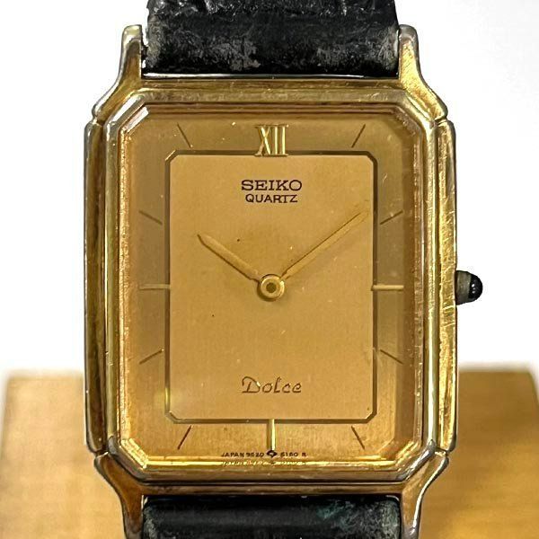 [鑑定済] セイコー ドルチェ 9520-5140 腕時計 クォーツ Yahoo!オークション - SEIKO セイコー DOLCE ドルチェ 9520-5140