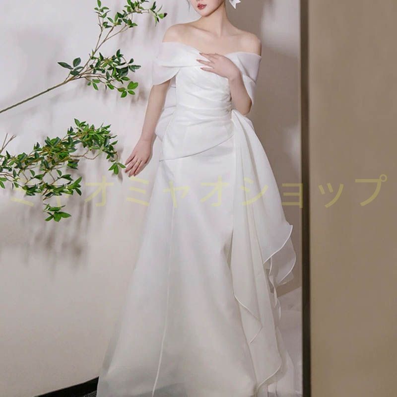 チュール オフショルダー