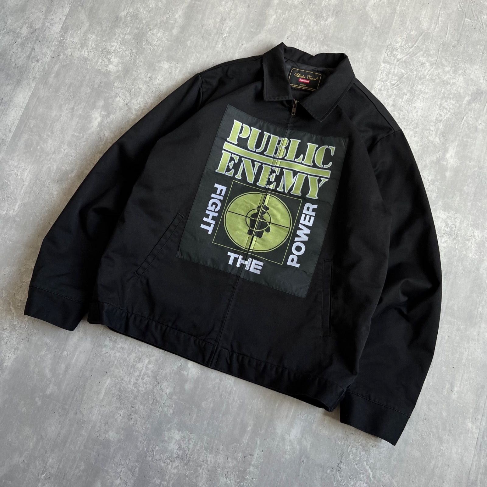 Supreme × UNDERCOVER シュプリーム アンダーカバー 18SS PIBLIC ENEMY カバーオール キルティングライナー XLサイズ Black RN101837