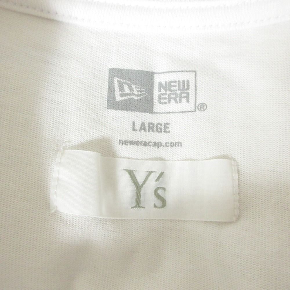 Y&#39;s - 良品 24SS Y&#39;s×NEW ERA ワイズ×ニューエラ プリント 半袖 Tシャツ カットソー 3 ホワイト レディース 古着 中古 USED 良品 24SS Y's×NEW ERA ワイズ×ニューエラ プリント 半袖 T