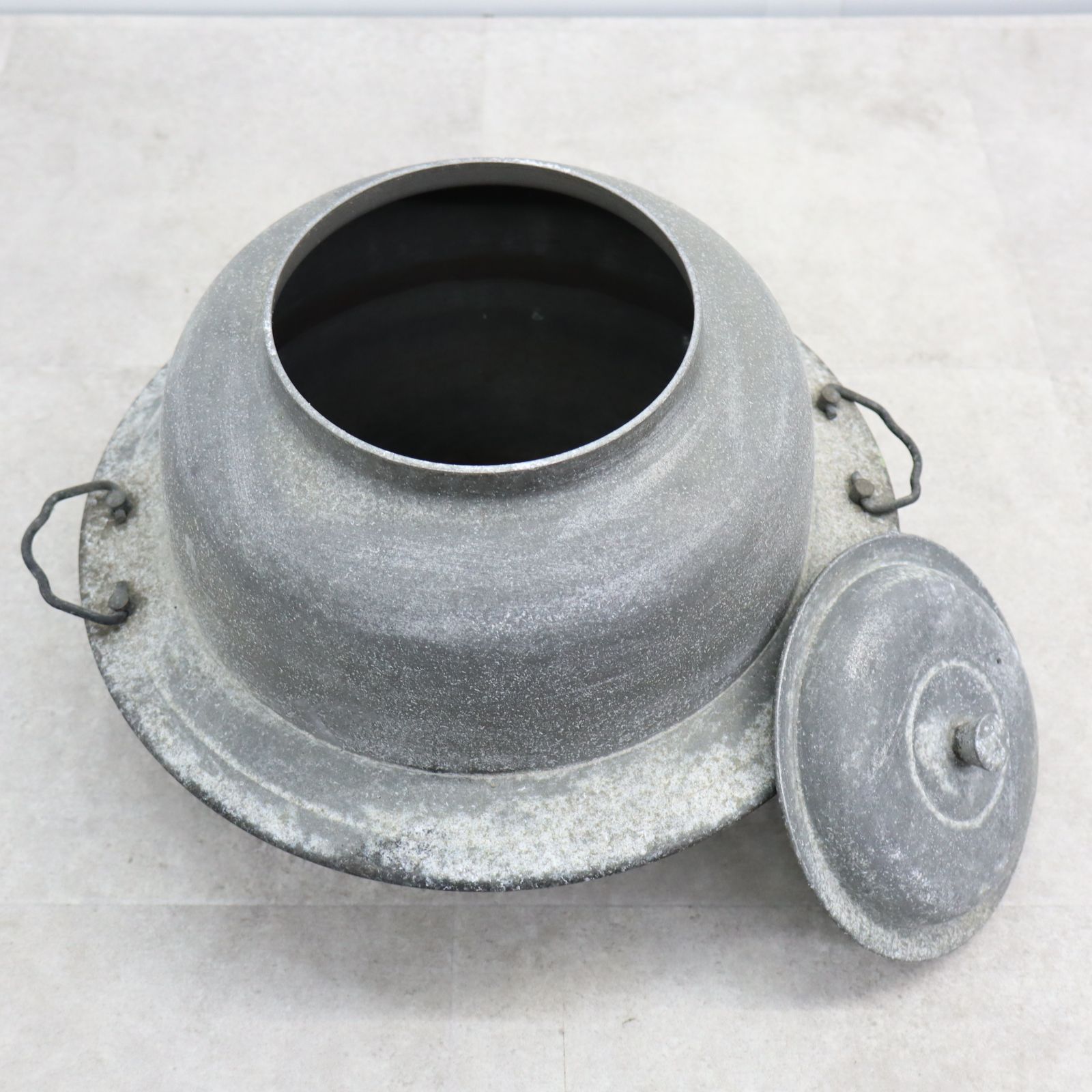 茶釜 茶道具 レトロ 骨董 アンティーク 古道具 △古民具 伝統工芸品 昭和レトロ!!アンティーク!!｜茶道具 風炉