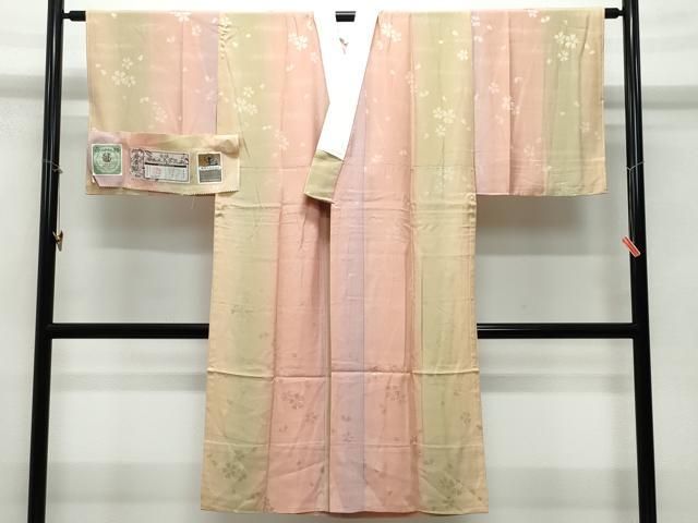 平和屋着物○長襦袢 無双仕立て 花丸文 暈し染め やまと誂製 正絹