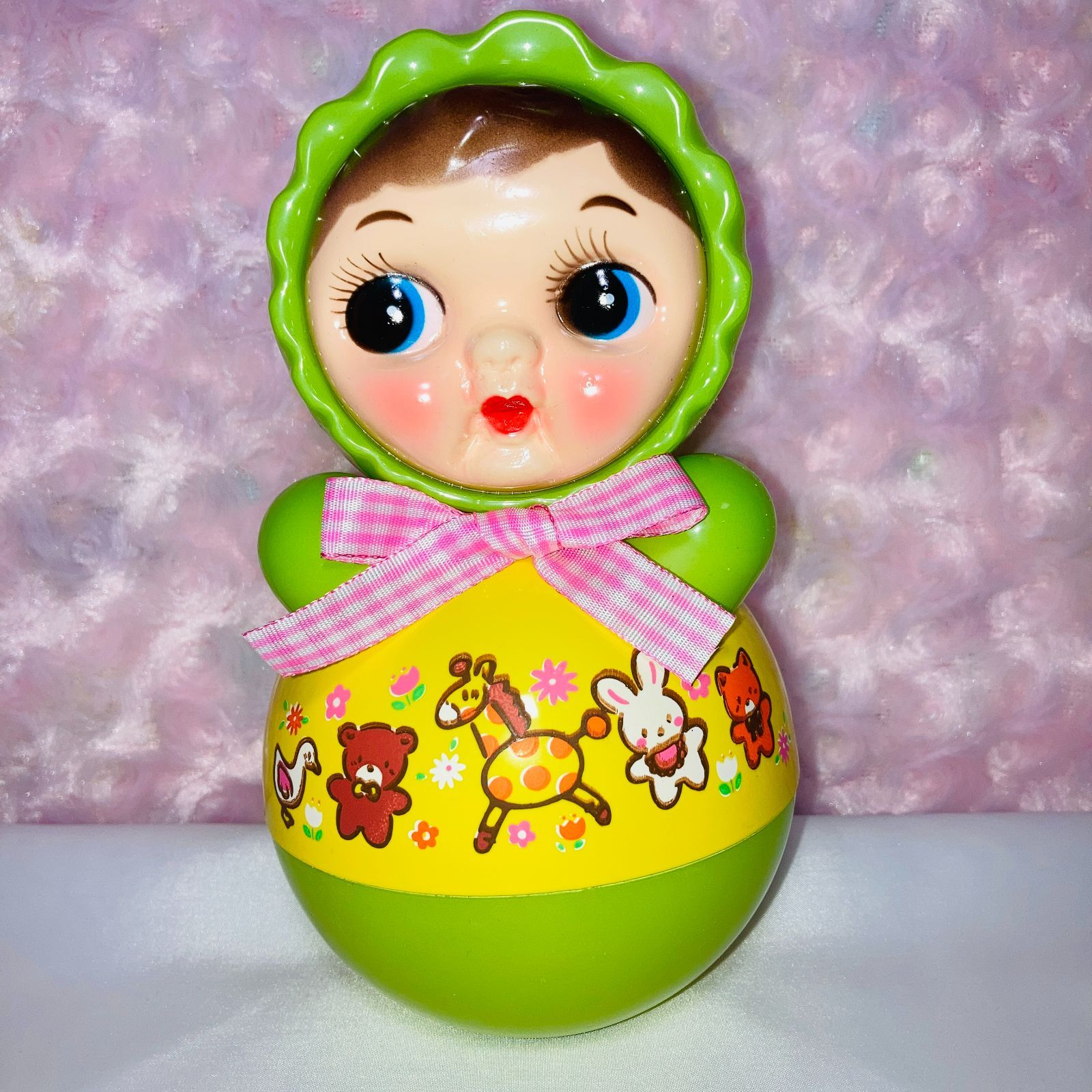 希少セルロイド起き上がりこぼし・ヴィンテージトイ・乗馬