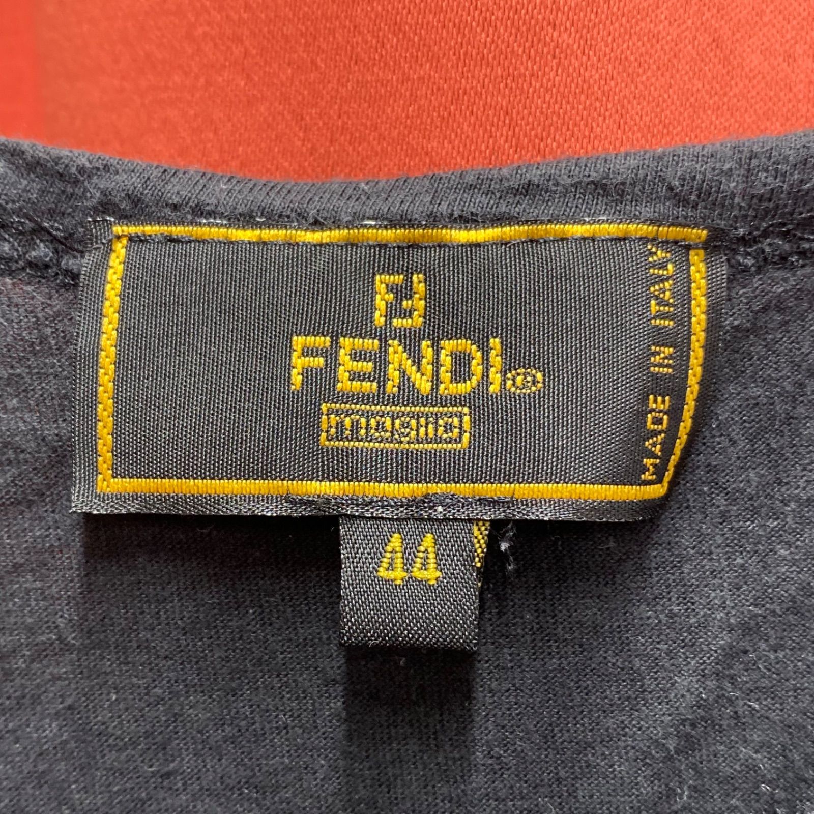 フェンディ タンクトップ 未使用 FENDI フェンディ タンクトップ ブラック ロゴ 44サイズ L XL