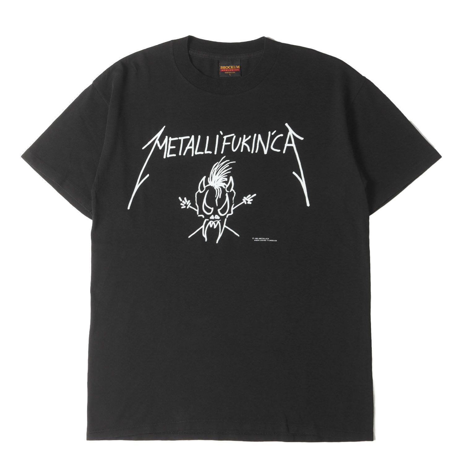 Vintage Music Item 90s METALLICA METALLI FUKIN CA Tシャツ (BROCKUM