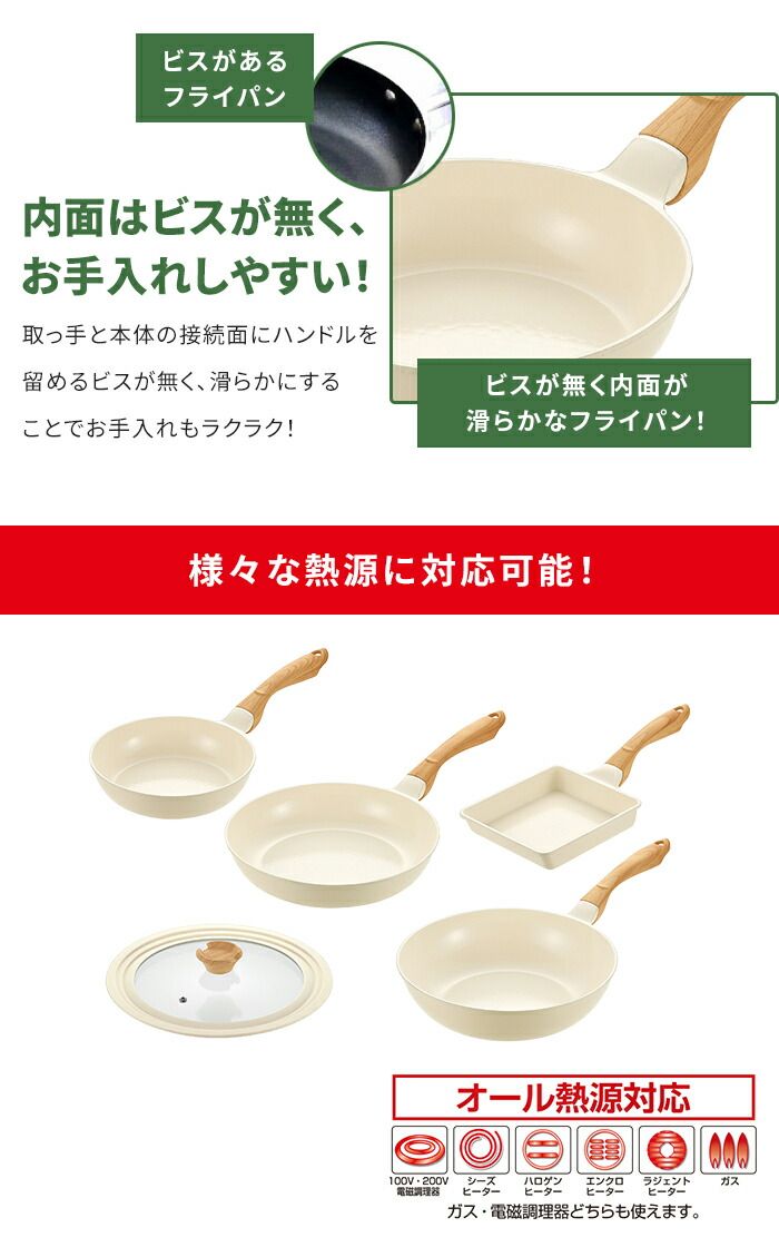 28cm|兼用ガラス蓋|卵焼き器 IH