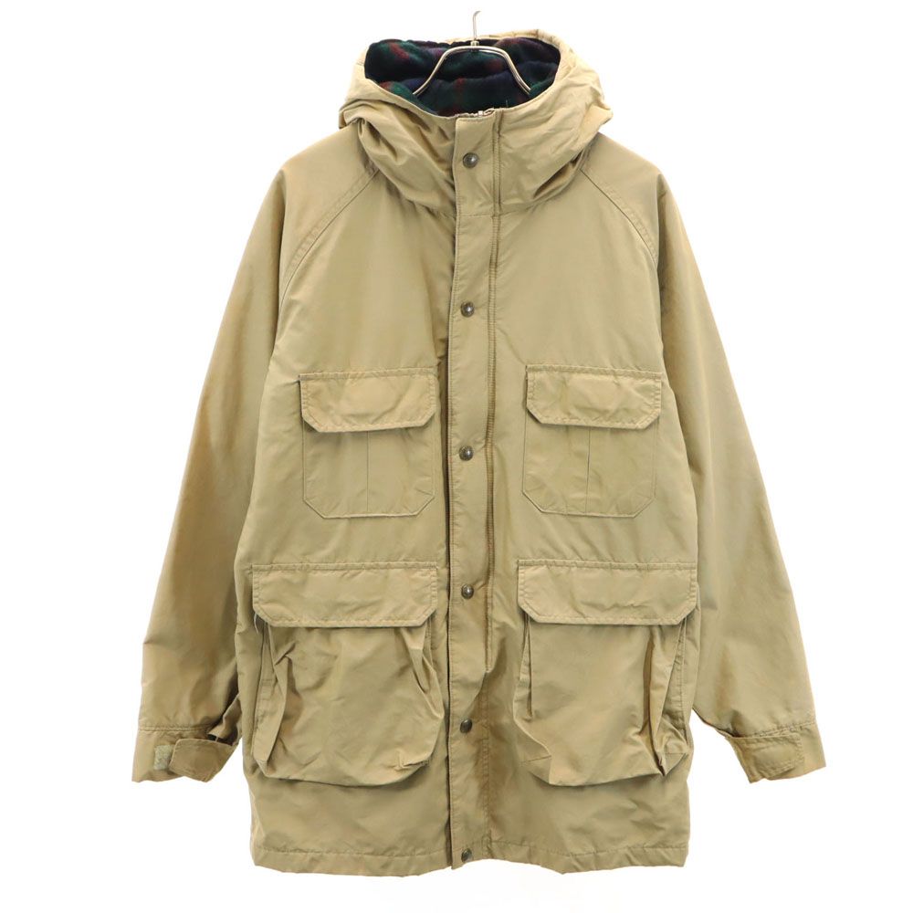 ウールリッチ 80s USA製 紺タグ ヴィンテージ マウンテンジャケット M ベージュ WOOLRICH フーディー アウトドア メンズ