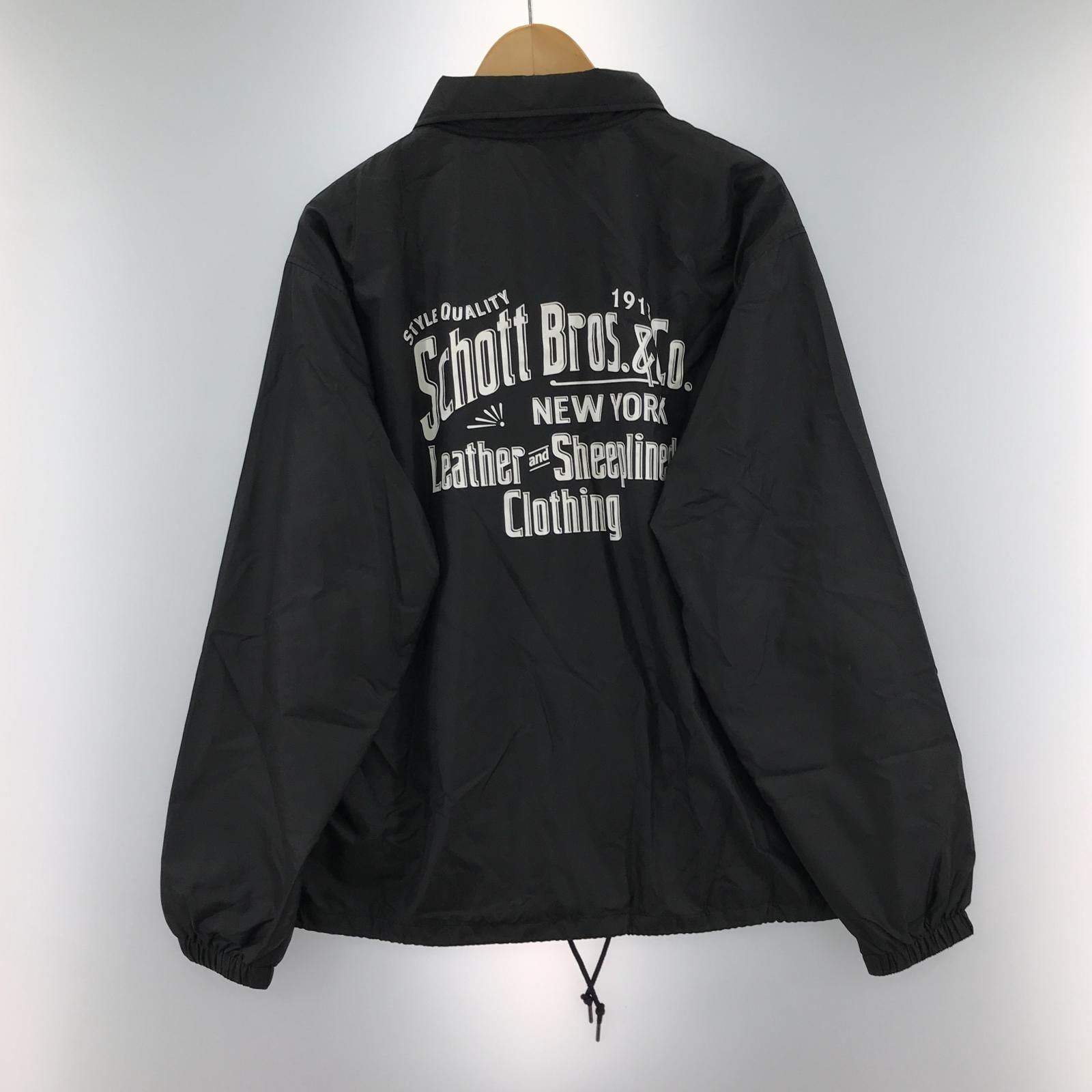 schott ショット バックプリント コーチジャケット sizeL