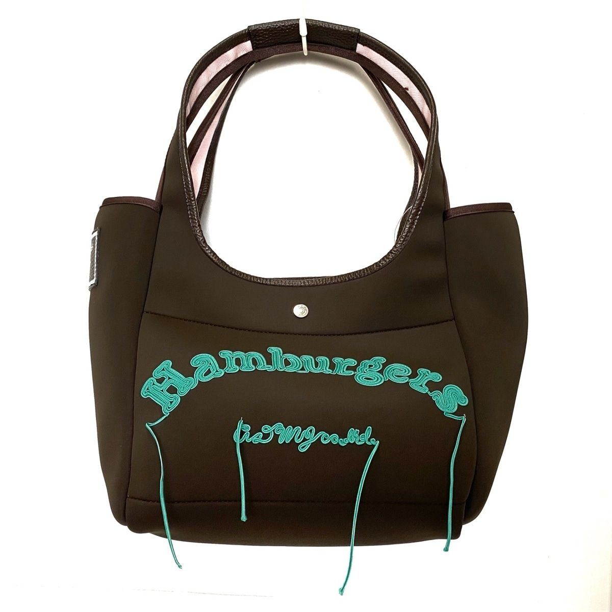 AccessoiresDeMademoiselle ADMJ アクセソワ ドゥ マドモワゼル トートバッグ - ダークブラウン×ライトグリーン レザー