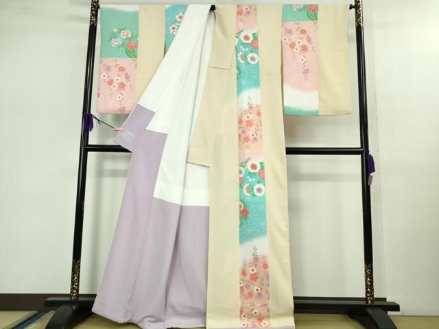 平和屋本店□極上 洗える最高級着物 ＜英＞はなぶさ謹製 小紋 花間道