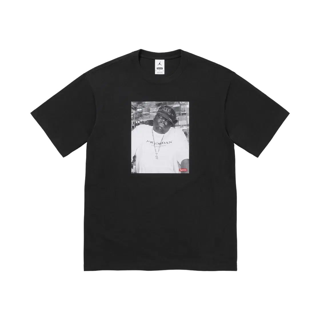 【雷市場（ポンジャン）商品韓国直送】 正規品 L Supreme(シュプリーム) ジョーダン 大きい物 ショートスリーブ トップス 黒 ラージ Tシャツ お勧め メンズ
