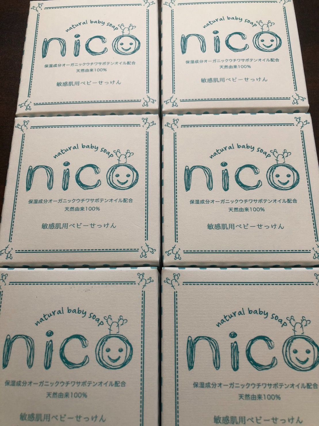 nico石鹸 6個まとめ売り にこせっけん 天然由来100% オーガニック - 洗顔料
