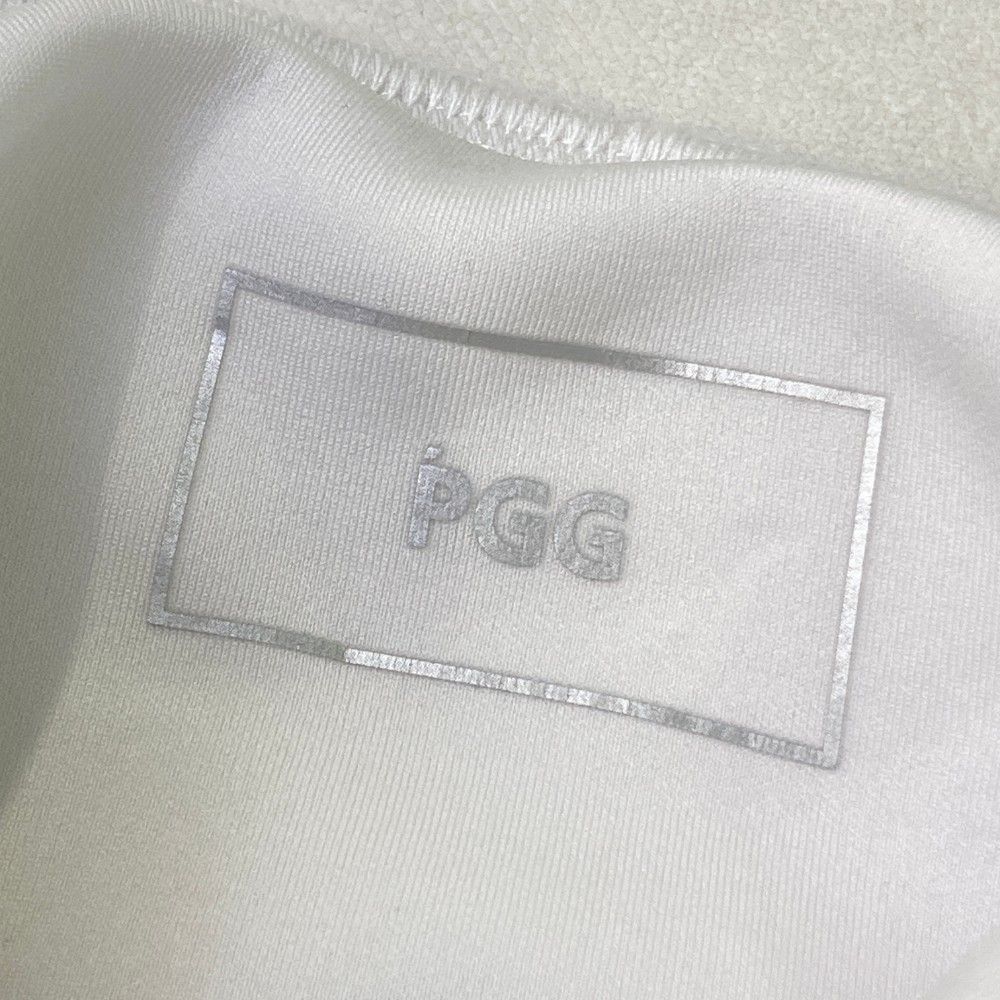 サイズ：1 PGG PEARLY GATES パーリーゲイツ 2024年モデル ダンボールニット 長袖トレーナー  ホワイト系 [240101415094] ゴルフウェア レディース ストスト サイズ：1 PGG PEARLY GATES パーリーゲイツ 2024年モデル