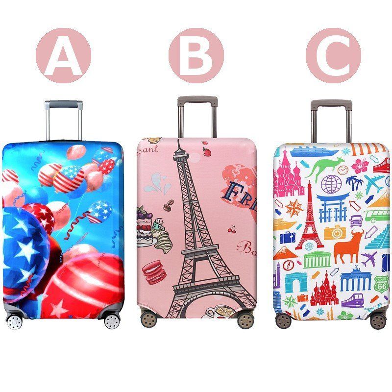 スーツケース キャリーバッグ カバー 旅行 伸縮 かわいい カラフル