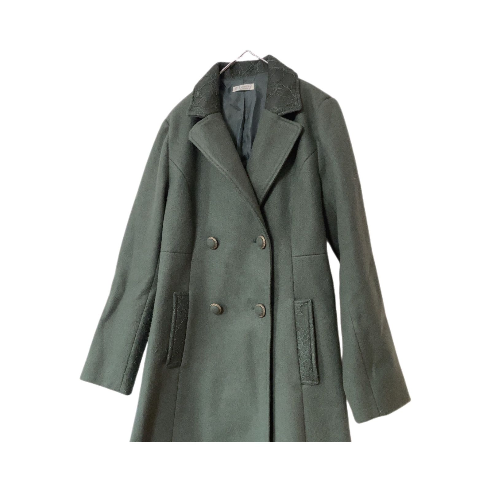 Z1442 axes femme アクシーズファム ロングコート カーキ レディース M