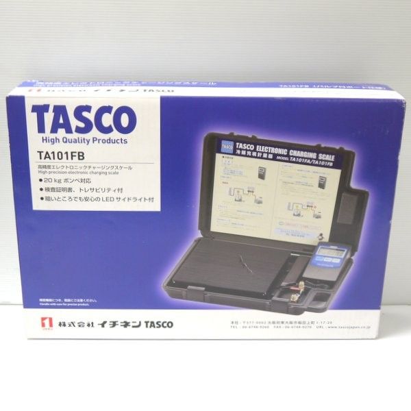 イチネンTASCO 高精度エレクトロニックチャージャー TA101FB 未使用 チャージングスケール 冷媒充填計量器 タスコ ≡DT4945 -  メルカリ