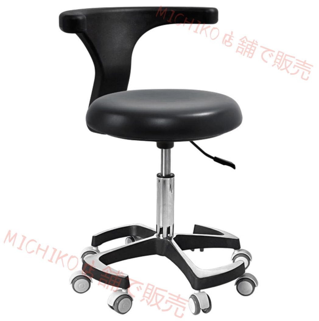 椅子 デスク アシスタント歯科医ドクターチェア歯科用スツール背もたれ付き高さ調節 オフィス医療ショップラボビューティーサロン