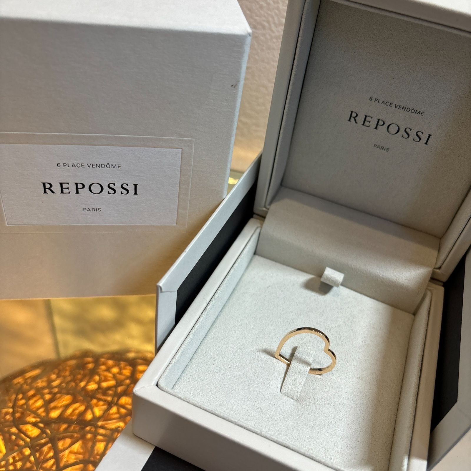 ΩSK00576 大人気! REPOSSI レポシ リング ハート Antifer アンティ
