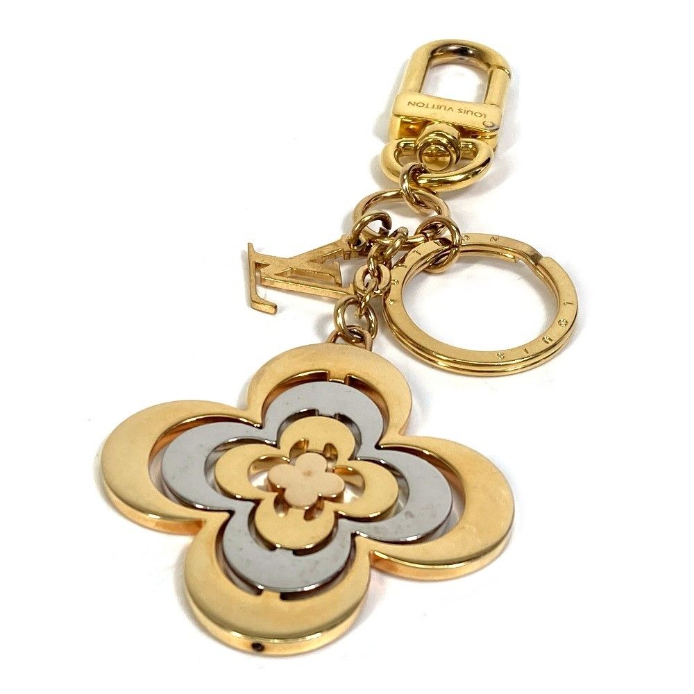 LOUIS VUITTON フラワーチャーム ゴールド ルイヴィトン M64267 ポルトクレ ゴールデン フラワー チャーム