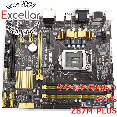 [bn:2] ASUS製　MicroATXマザーボード　Z87M-PLUS　LGA1150