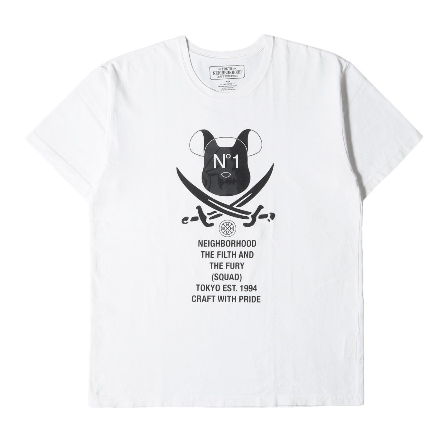 NEIGHBORHOOD ネイバーフッド Tシャツ サイズ:L MEDICOM TOY BE@RBRICK 