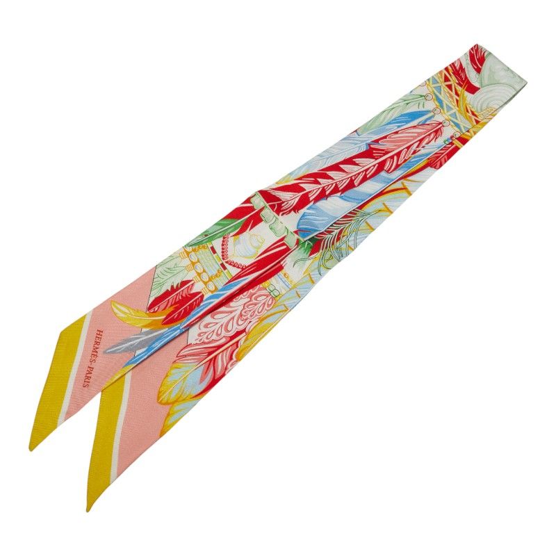 エルメス ツイリー DANSE PACIFIQUE ピンク マルチカラー レディース HERMES 1-0233413