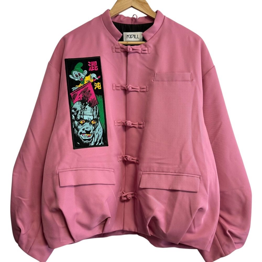 KIDILL キディル 混沌 刺繍 チャイナジャケット パデッドブルゾン 美品 KIDILL キディル 混沌 刺繍 チャイナジャケット パデッド