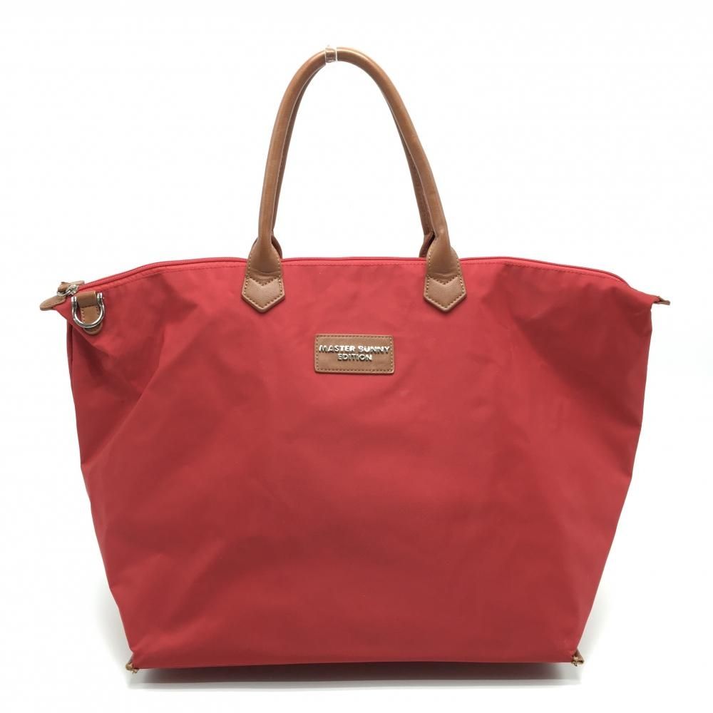 ☆SALE価格☆マスターバニー ロッカーバッグ レッド×ブラウン ロゴ
