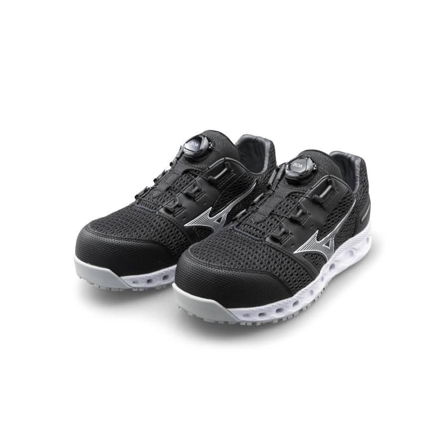 MIZUNO VH51L F1GA230609 ブラック×シルバー ミズノ 安全靴