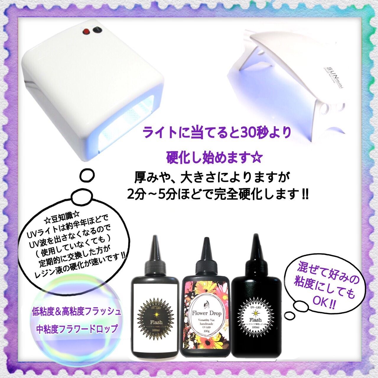 レジン液　無臭&速乾&黄変ゼロ　廉価版低中粘度レジン液100g3本 フラッシュ レジン液 無臭&速乾&黄変ゼロ 廉価版低中粘度レジン