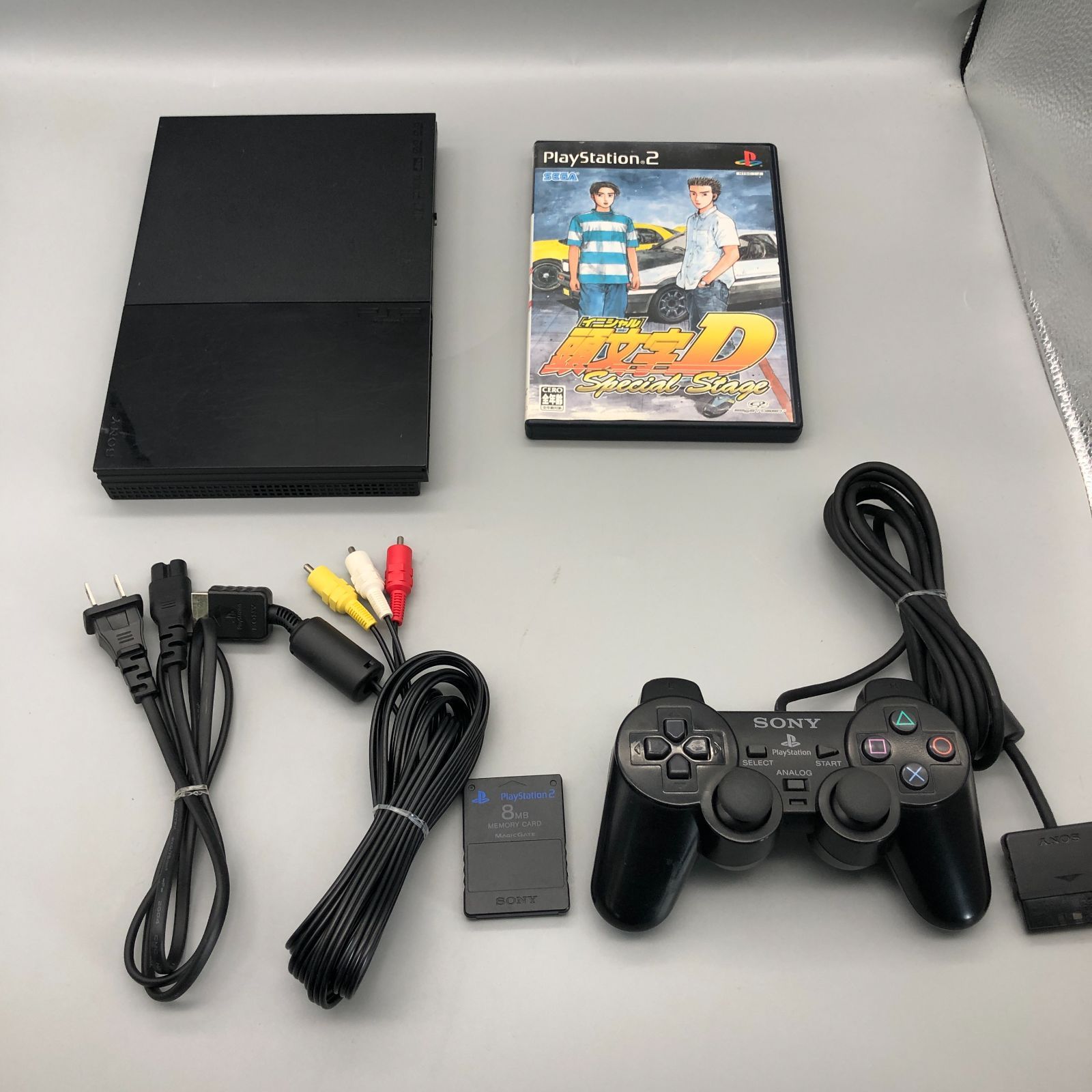 PS2 プレイステーション2用 ソニー純正 メモリーカード ブラック 2枚 