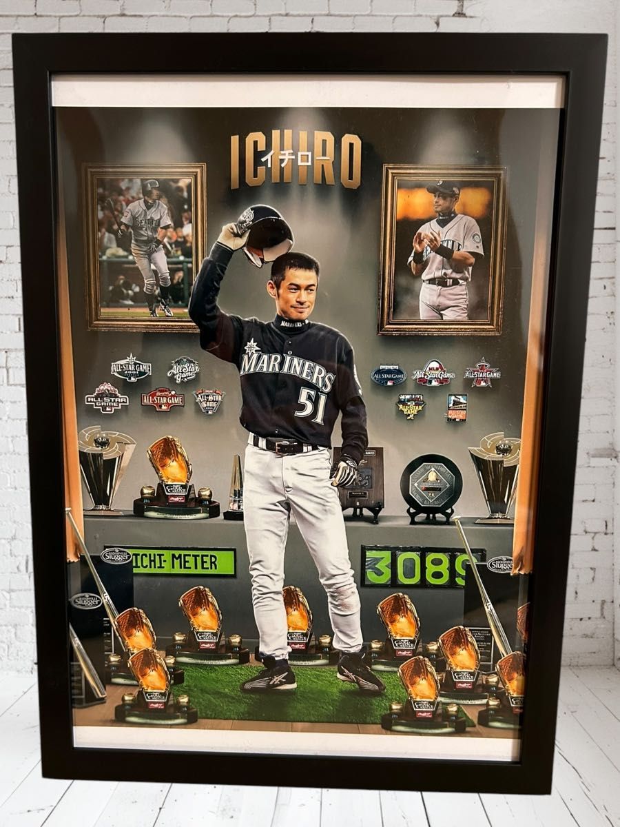 【MLB殿堂入り】イチロー選手のマリナーズ時代の写真付き額縁 楽天市場】イチロー 鈴木 米野球殿堂入記念コイン 額縁入り