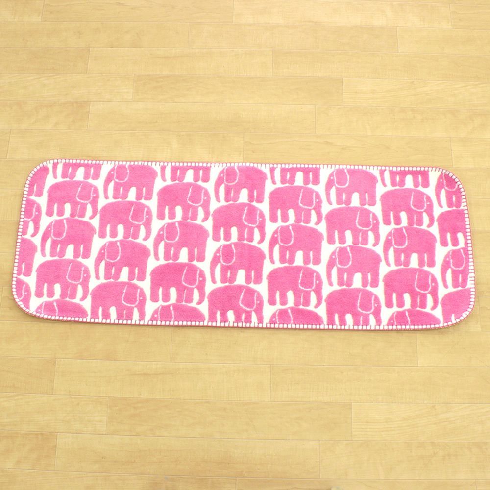 Finlayson ELEFANTTI フィンレイソン エレファンティ キッチンマット 45cm×120cm ピンク 1枚入り