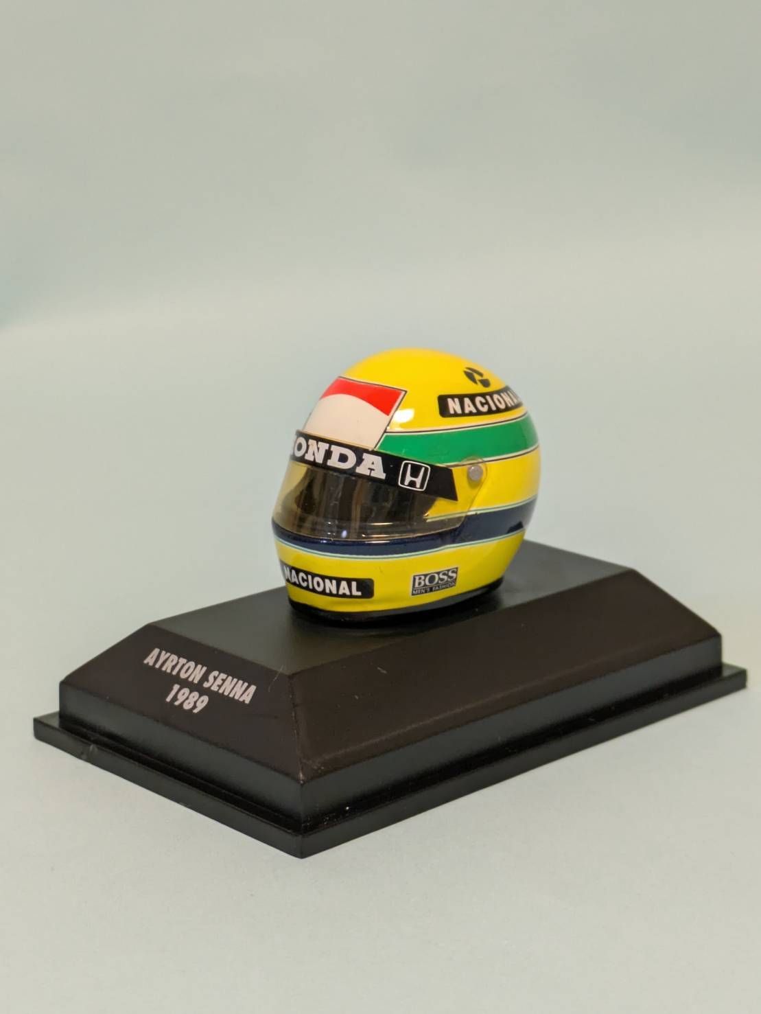 レア品　ミニチャンプス　アイルトン・セナ 1/8サイズ【ミニチュアヘルメット】 MINICHAMPS(ミニチャンプス) 1/8 (ダイキャスト製) ヘルメット