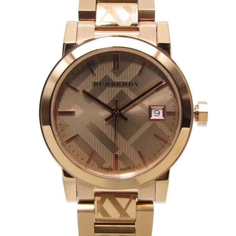 BURBERRY バーバリー 腕時計 THE CITY 34.5mm BU9146 シティ レディース ウォッチ デイト SS アナログ ローズゴールド 28010958