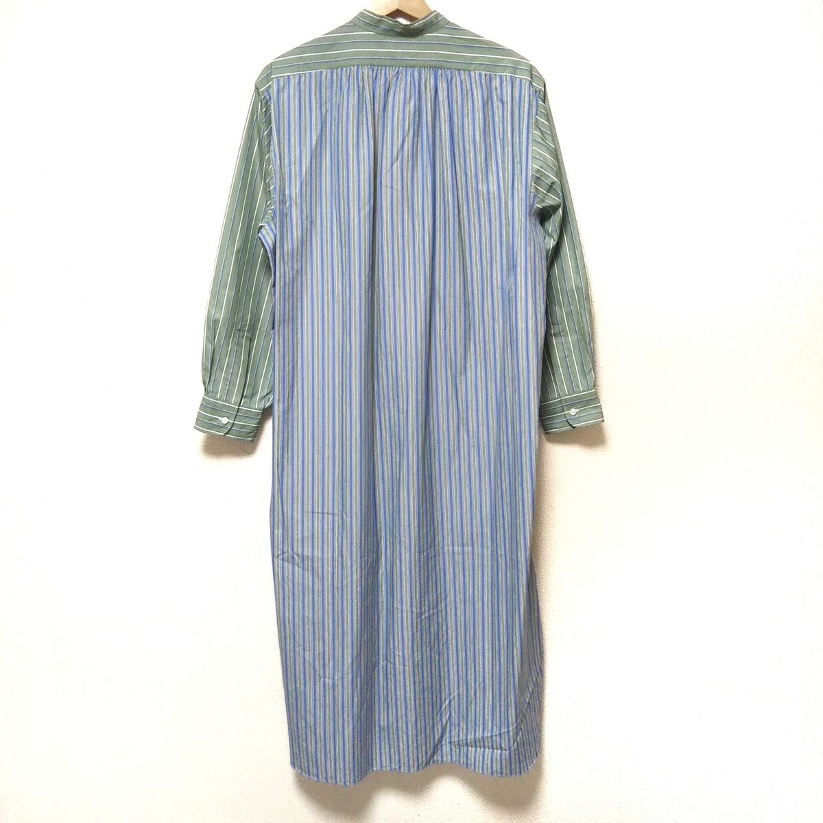 美品☆charvet☆シャルベ☆シャツワンピース☆sz blockprints 美品☆charvet☆シャルベ☆シャツワンピース☆sz blockprints
