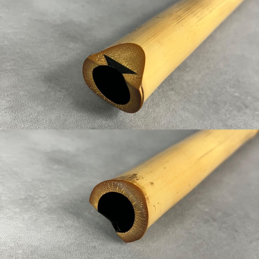 人気 尺八 琴古流 バチ型 銘あり 竹治 1印 2尺1寸