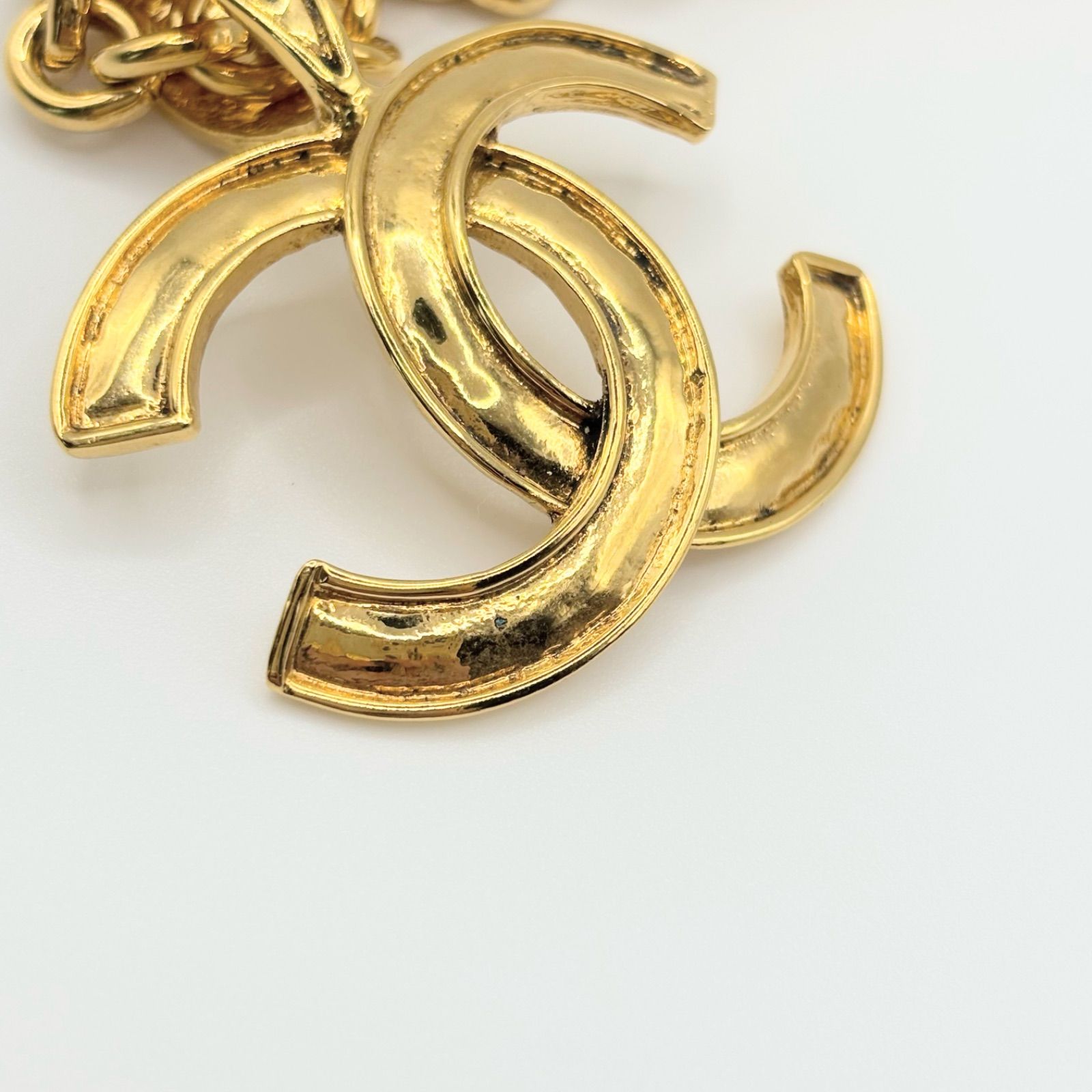 ヴィンテージ CHANEL シャネル ネックレス ココマーク 94P ゴールド