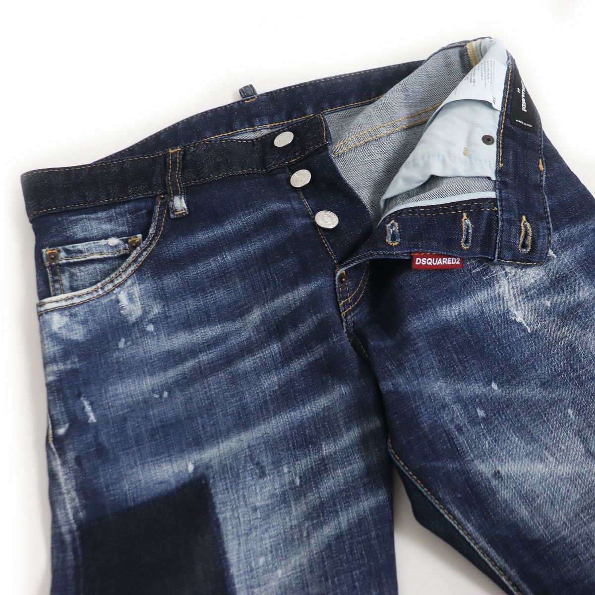 美品□22SS ディースクエアード S71LB1073 Sexy Twist Jean ボタン