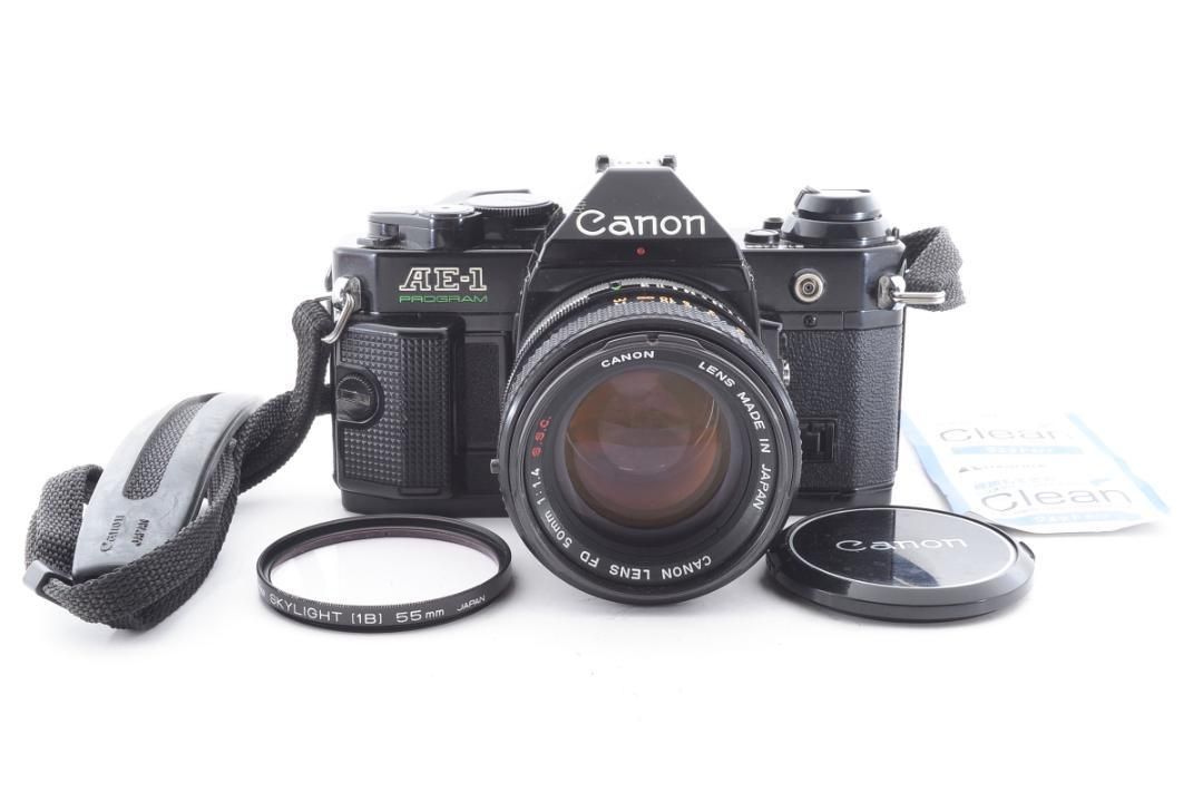 【C3749】Canon AE-1 Program + 50mm 単焦点レンズモルトに劣化がございます