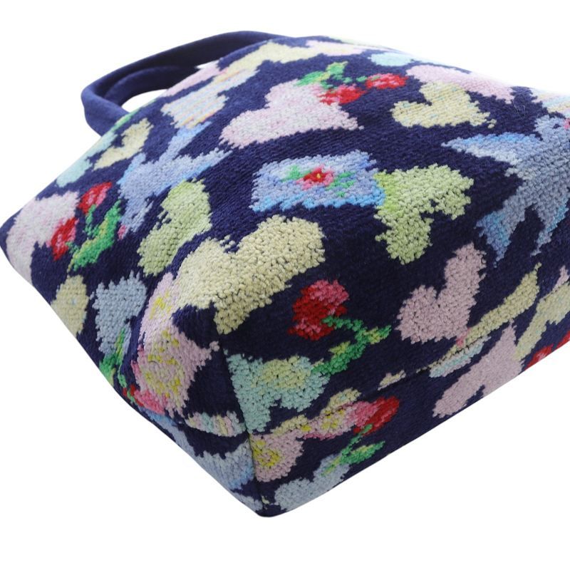 フェイラー ラブレターハート トートバッグ ハンドバッグ 紺 ネイビー