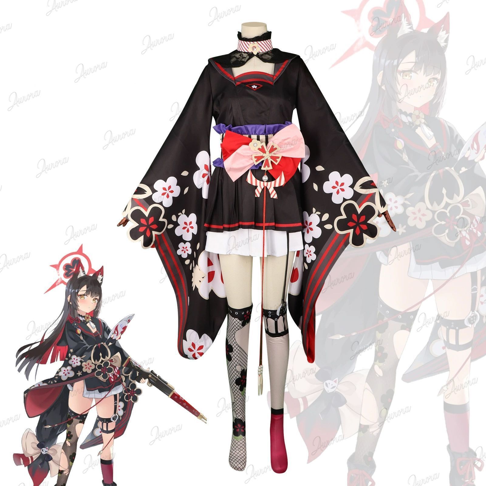 ブルーアーカイブ -Blue Archive- 狐坂ワカモ ゲーム コスプレ衣装 コス服 アニメ コスチューム Cosplay イベント パーティー 変装 文化祭 学園祭 仮装