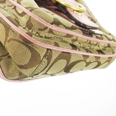 コーチ COACH ショルダーバッグ キャンバス レザー 革 ロゴ型