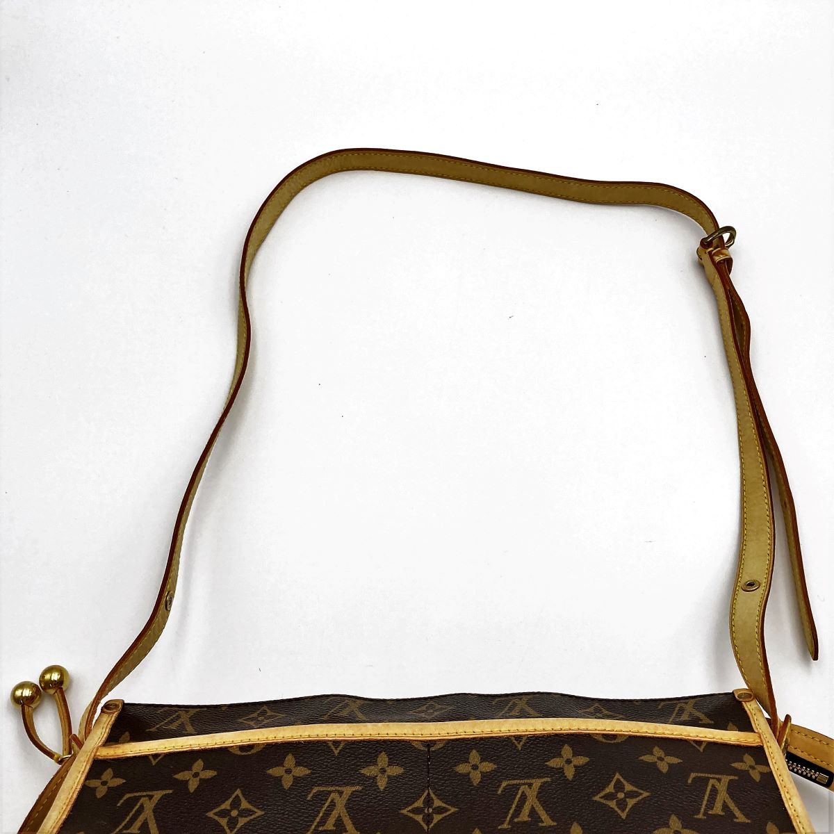 LOUIS VUITTON ルイ・ヴィトン ポパンクール・ロン モノグラム ショルダーバッグ ブラウン PVC レディース メンズ M40008  USED 中古 - メルカリ