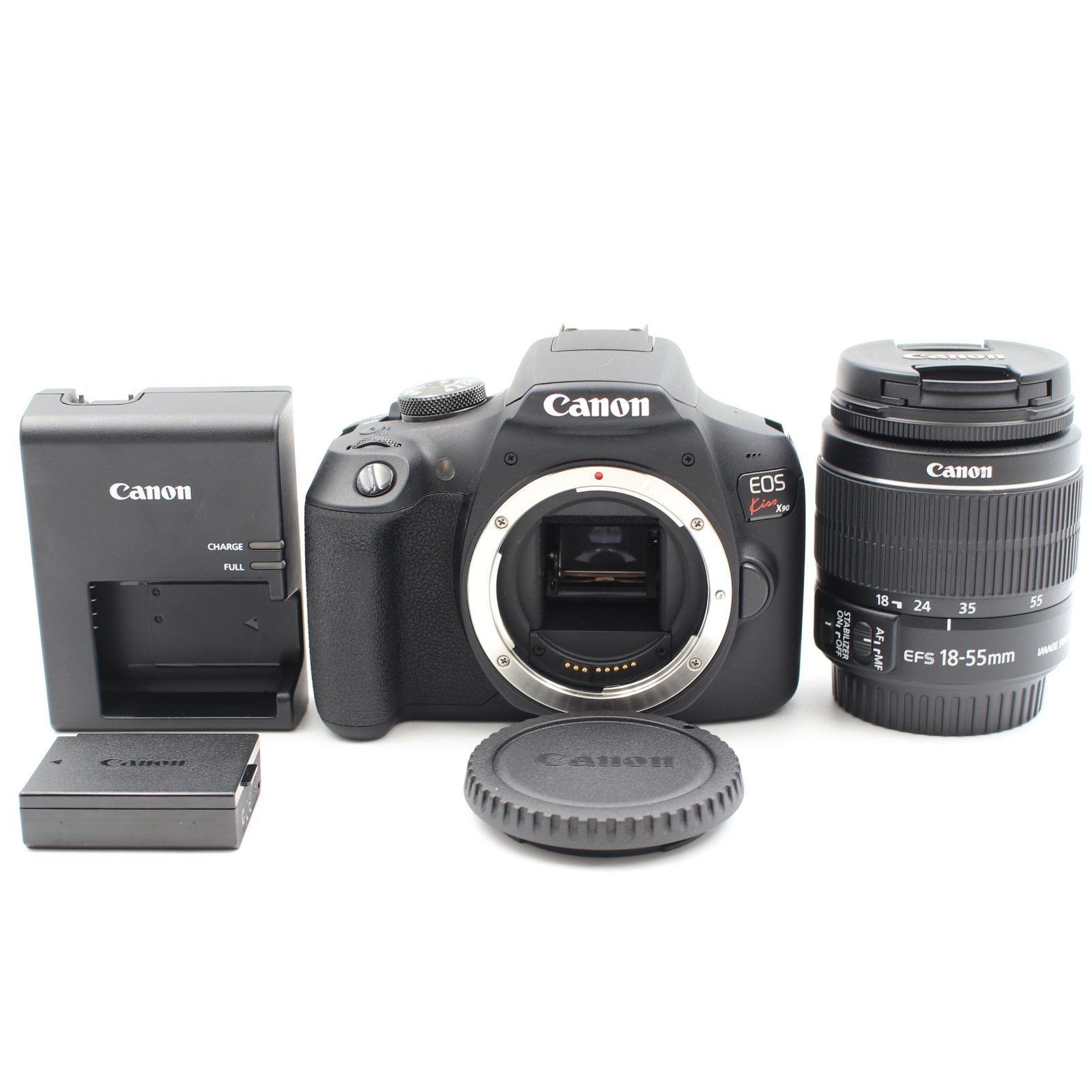 シャッター数4796枚 Canon EOS Kiss X90 標準ズームキット デジタル一眼レフカメラ キヤノン
