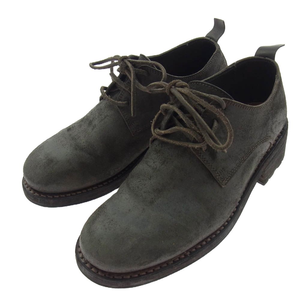 エヴァンキノリ evan kinori GUIDI u0026 ROSELLINI グイディアンドロゼリーニ MOROSINO 1907 SHOE レザー ダービーシューズ ブラウン系 40【中古】