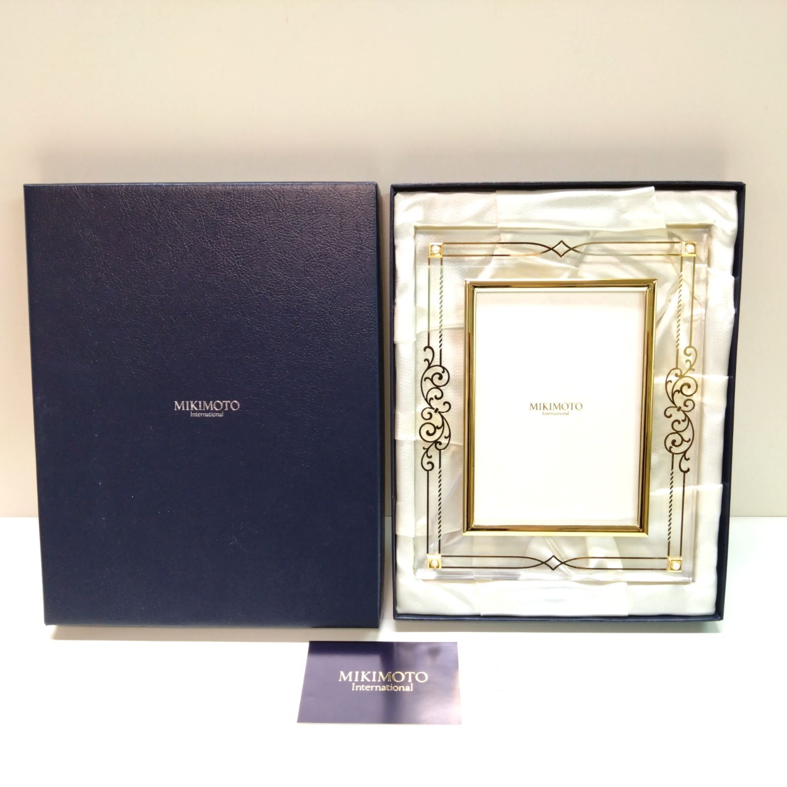新品•未使用ミキモト クリスタルラッカー フォトフレーム 送料無料〉ミキモト フォトフレーム 写真立て クリスタル